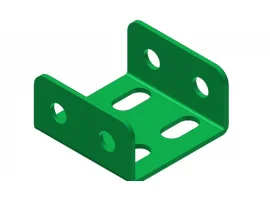 תמונה של מוצר קורת זווית "U" כפול באורך 2 חורים