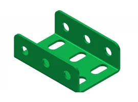 תמונה של מוצר קורת זווית "U" כפול באורך 3 חורים