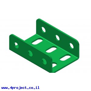 קורת זווית "U" כפול באורך 3 חורים