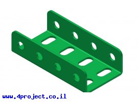 תמונה של מוצר קורת זווית "U" כפול באורך 4 חורים
