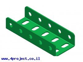 תמונה של מוצר קורת זווית "U" כפול באורך 5 חורים