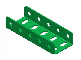 תמונה של מוצר קורת זווית "U" כפול באורך 5 חורים