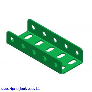 קורת זווית "U" כפול באורך 5 חורים
