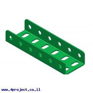 קורת זווית "U" כפול באורך 6 חורים