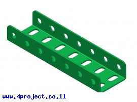 תמונה של מוצר קורת זווית "U" כפול באורך 7 חורים