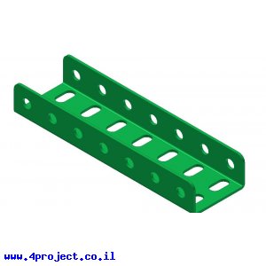 קורת זווית "U" כפול באורך 7 חורים