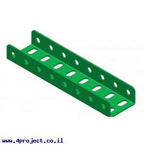 קורת זווית "U" כפול באורך 8 חורים