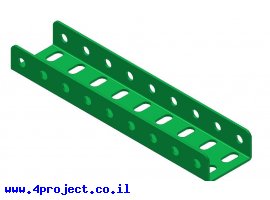 תמונה של מוצר קורת זווית "U" כפול באורך 9 חורים