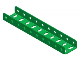 תמונה של מוצר קורת זווית "U" כפול באורך 10 חורים