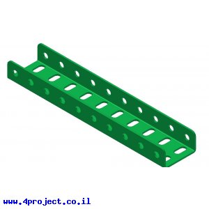 קורת זווית "U" כפול באורך 10 חורים