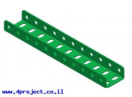 תמונה של מוצר קורת זווית "U" כפול באורך 11 חורים