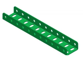 תמונה של מוצר קורת זווית "U" כפול באורך 11 חורים