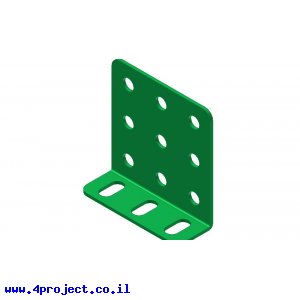קורת זווית "L" כפול באורך 3 חורים