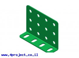 תמונה של מוצר קורת זווית "L" כפול באורך 4 חורים
