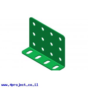 קורת זווית "L" כפול באורך 4 חורים