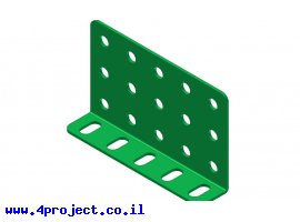 תמונה של מוצר קורת זווית "L" כפול באורך 5 חורים