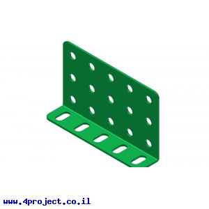 קורת זווית "L" כפול באורך 5 חורים