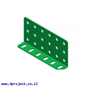 קורת זווית "L" כפול באורך 6 חורים
