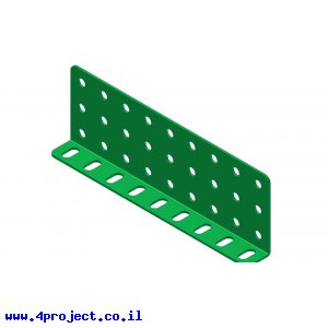 קורת זווית "L" כפול באורך 9 חורים