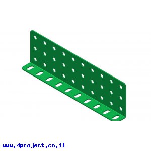 קורת זווית "L" כפול באורך 10 חורים