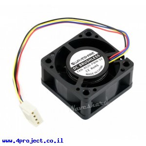 מאוורר 40x40x20 מ"מ - 5V - שליטה על מהירות