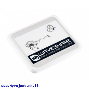 מסך E-Paper במסגרת, גודל 4.2", רזולוציה 400x300, ממשק NFC