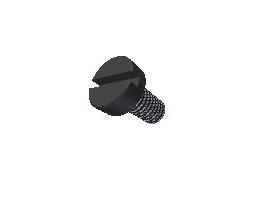 תמונה של מוצר בורג חריץ ראש שטוח M3x10mm - שחור