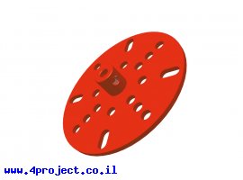 תמונה של מוצר פלטה עגולה 63 מ"מ עם רכזת 4 מ"מ