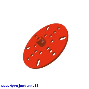 פלטה עגולה 63 מ"מ עם רכזת 4 מ"מ