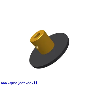 פלטה עגולה 26 מ"מ עם רכזת 4 מ"מ