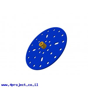 פלטה עגולה 89 מ"מ עם רכזת 4 מ"מ