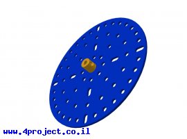 תמונה של מוצר פלטה עגולה 114 מ"מ עם רכזת 4 מ"מ