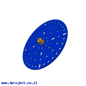 פלטה עגולה 114 מ"מ עם רכזת 4 מ"מ