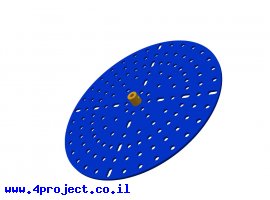 תמונה של מוצר פלטה עגולה 165 מ"מ עם רכזת 4 מ"מ