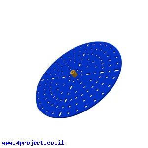 פלטה עגולה 165 מ"מ עם רכזת 4 מ"מ