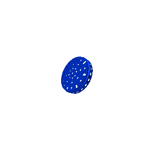 פלטה עגולה 96 מ"מ מקופלת