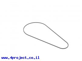 תמונה של מוצר רצועת תמסורת חלקה, עובי 2 מ"מ, קוטר 100 מ"מ