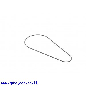 רצועת תמסורת חלקה, עובי 2 מ"מ, קוטר 100 מ"מ