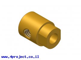 תמונה של מוצר רכזת גלגלי שיניים עם הידוק - 4 מ"מ