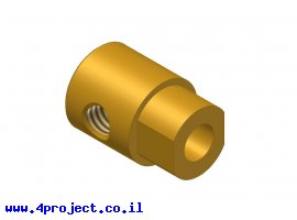 תמונה של מוצר רכזת גלגלי שיניים עם הידוק - 5 מ"מ
