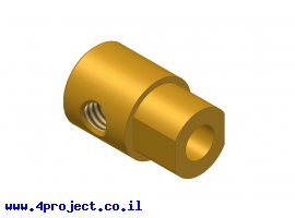תמונה של מוצר רכזת גלגלי שיניים עם הידוק - 6 מ"מ