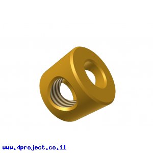 חיבור לציר 4 מ"מ - חור 1 - ללא הברגה פנימית