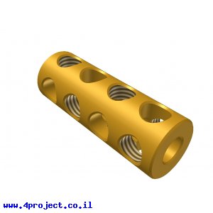 חיבור לציר 4 מ"מ - 4 חורים - ללא הברגה פנימית