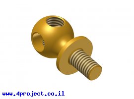 תמונה של מוצר חיבור מעקה עם הברגה בולטת