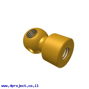 חיבור מעקה לצירים עם הברגה