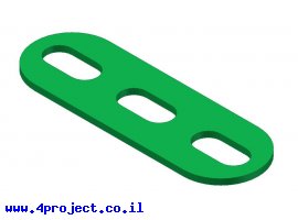 תמונה של מוצר פס מחורר עם חורים ארוכים - 3 חורים