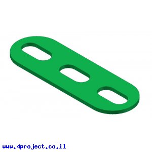 פס מחורר עם חורים ארוכים - 3 חורים