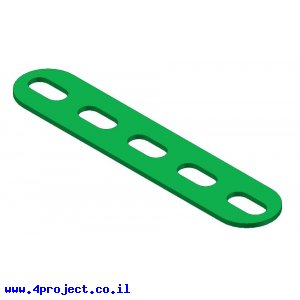 פס מחורר עם חורים ארוכים - 5 חורים
