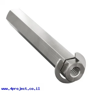 מוט REX 8mm פלדה עם טבעת - אורך 54 מ"מ