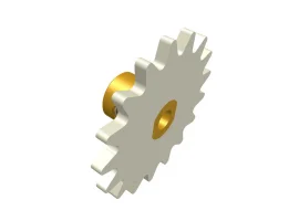 תמונה של מוצר גלגל שיניים רב שימושי 17 שיניים - יחיד עם רכזת